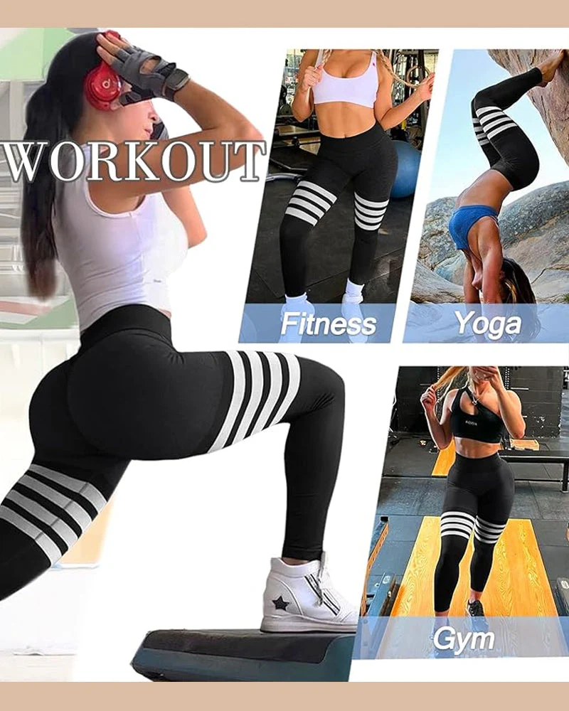 Scrunch Thigh-Highs Butt Lifting Workout Leggings - Image 29