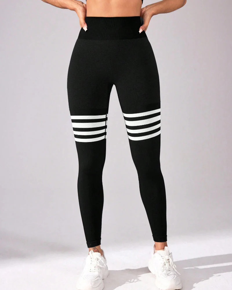 Scrunch Thigh-Highs Butt Lifting Workout Leggings - Image 3