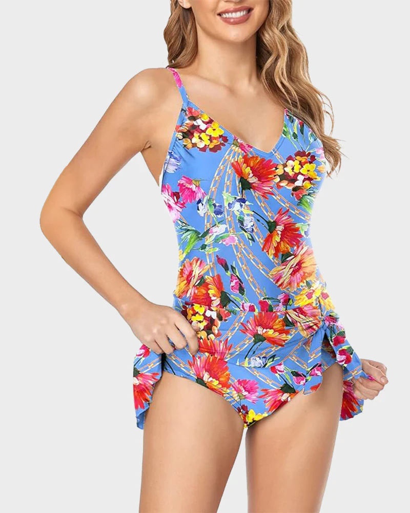 Women's Tummy Control Slim Fit Plus Size One Piece Swimsuit - Image 33